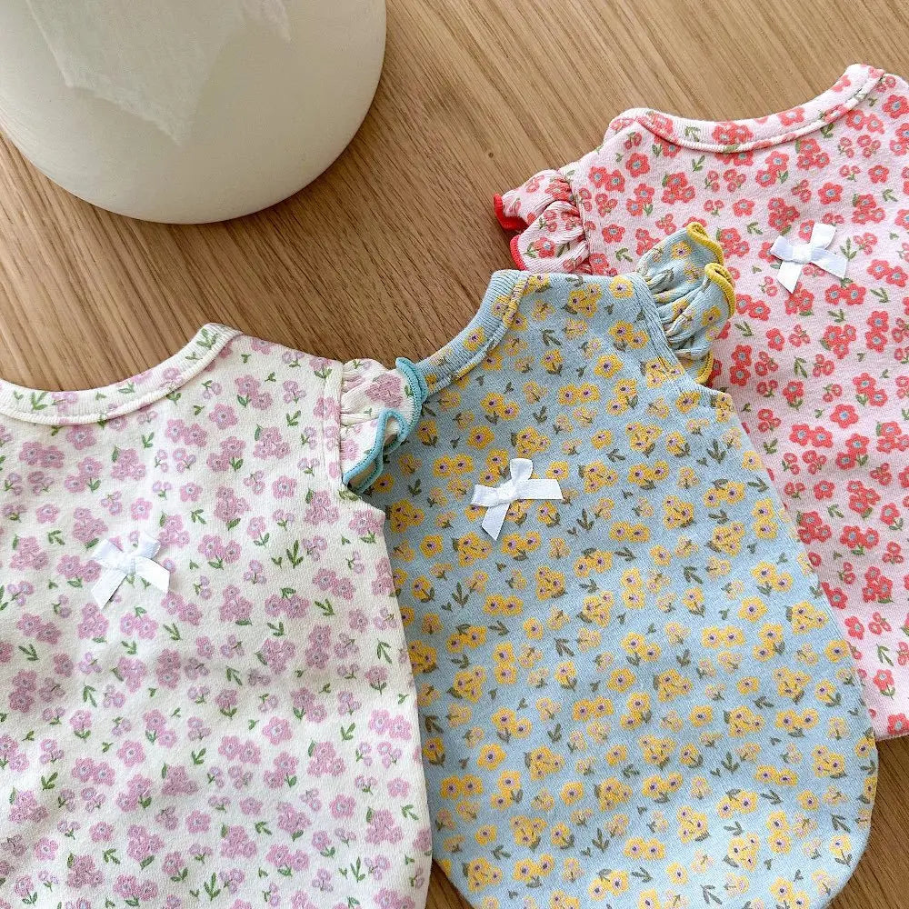 Cute Floral Flying Sleeves